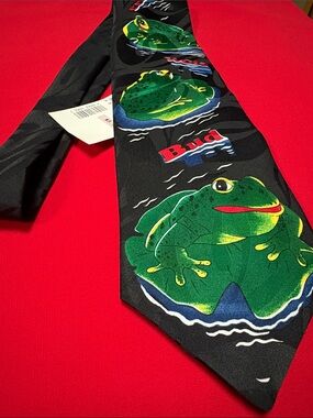 Anheuser Busch vintage frog Bud-Weis-errrr tie. NWT!!